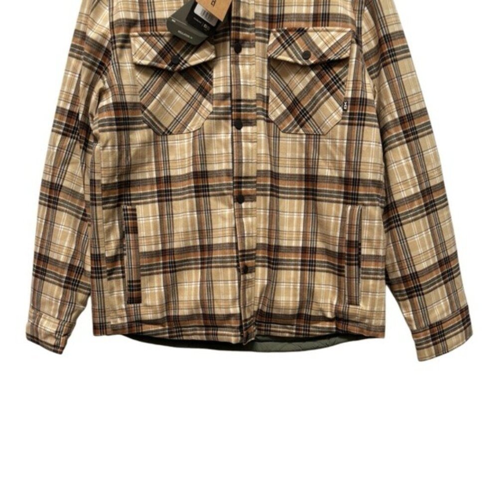 Dakine Ryder Reversible Flannel Insulated Hooded Shacket Jacket Size Medium - Picture 5 of 11